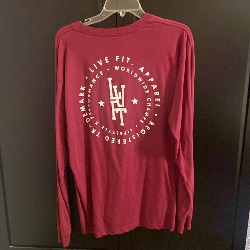 LVFT long Sleeve Burgandy Shirt